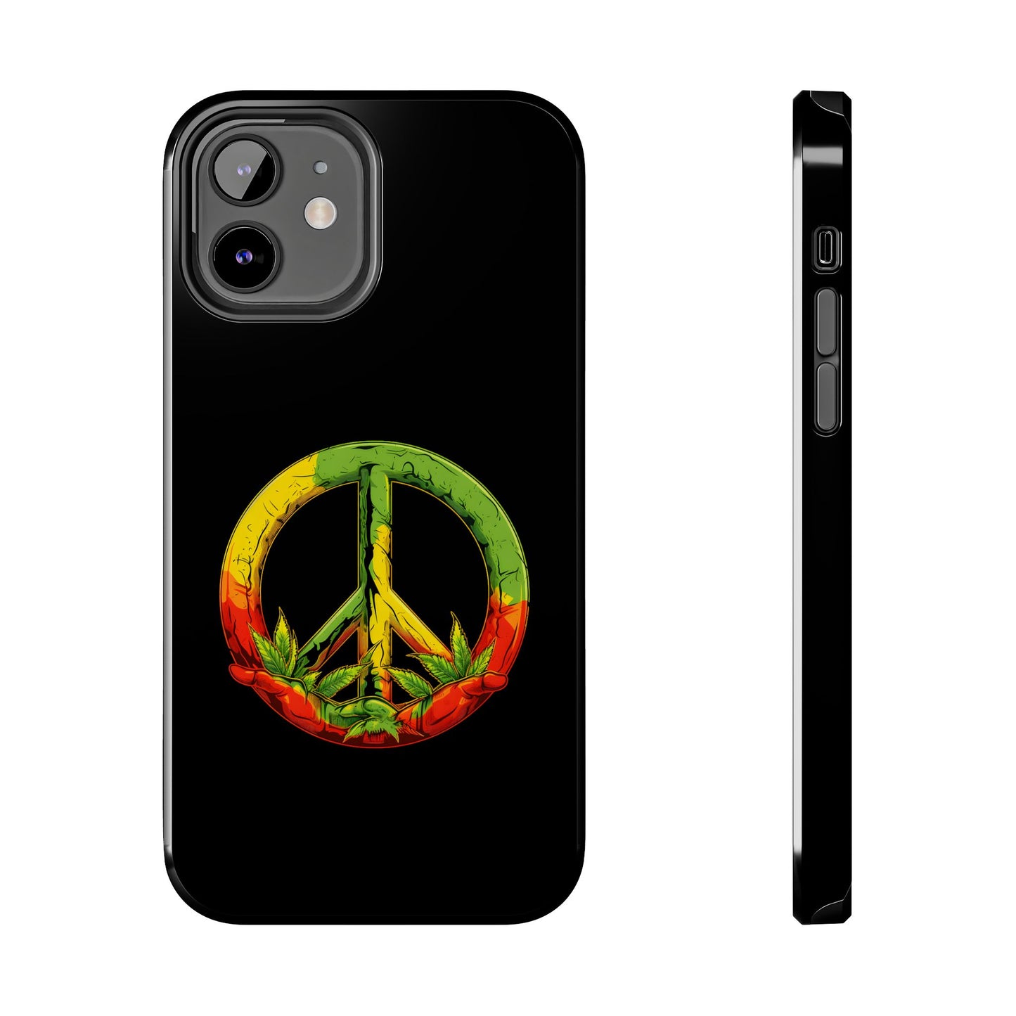 Reggae Peace Sign Tough iPhone Case