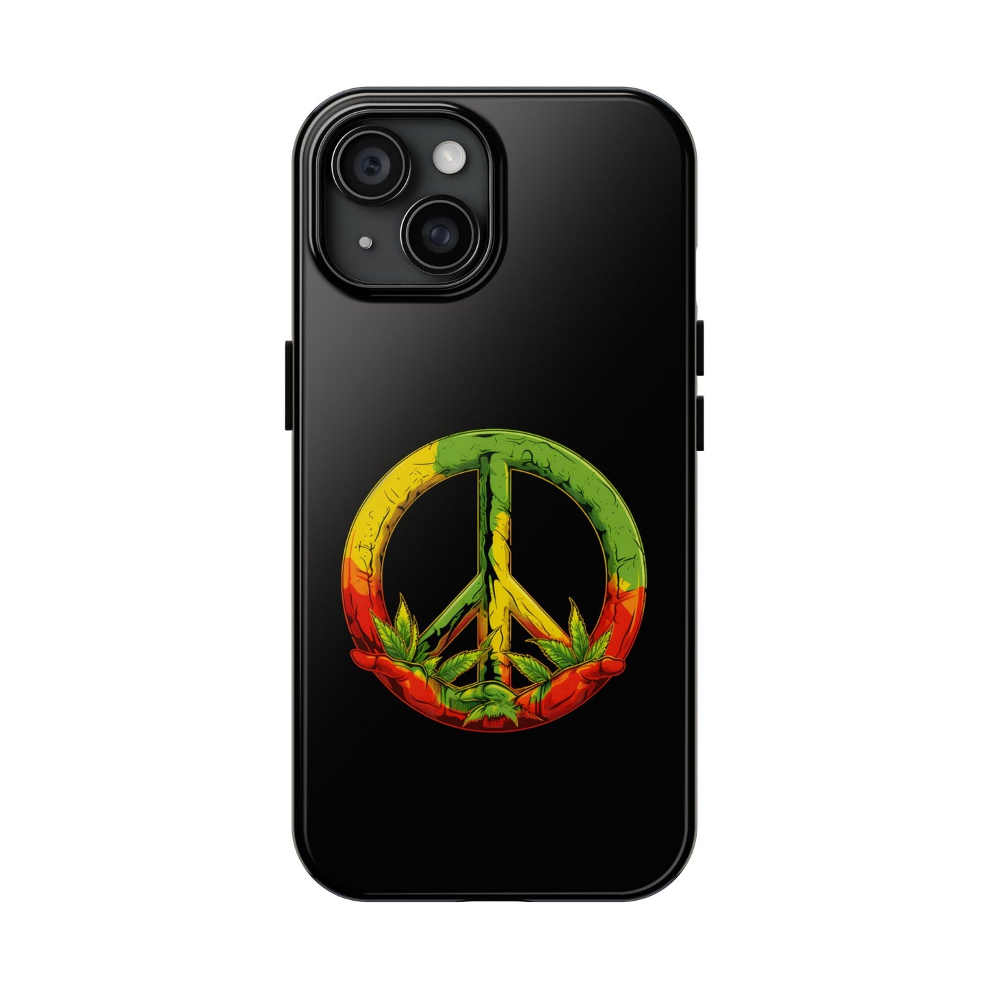 Reggae Peace Sign Tough iPhone Case