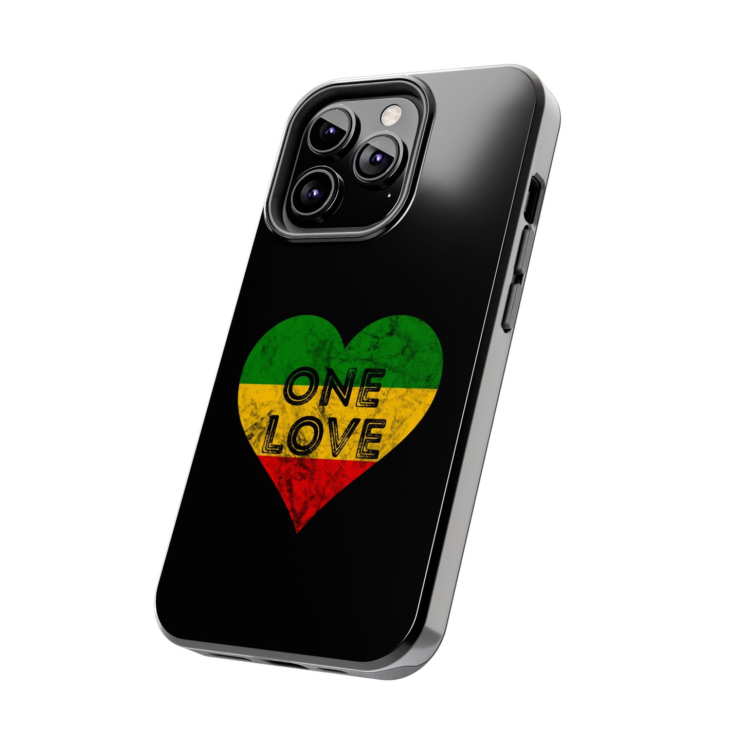 Reggae Heart One Love Tough iPhone Case