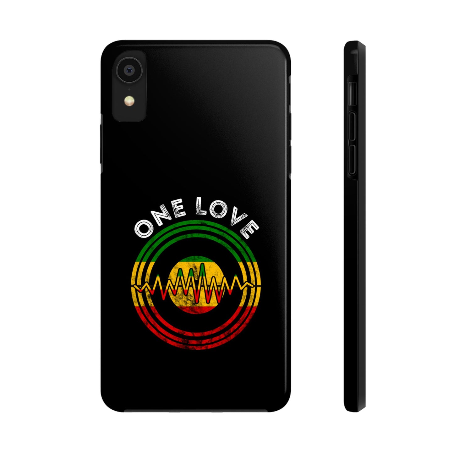 Reggae Music Vinyl Heartbeat Tough iPhone Case