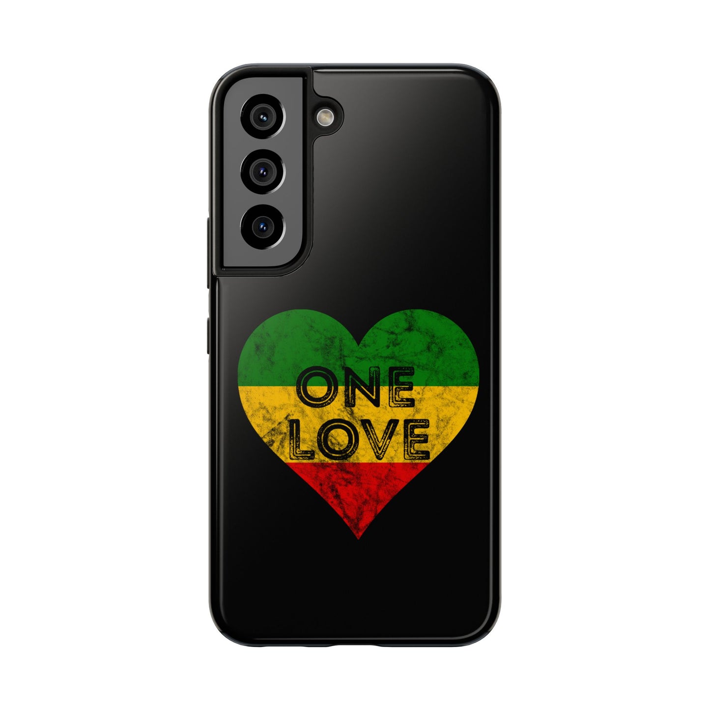 Reggae Heart One Love Tough Samsung Galaxy Phone Case