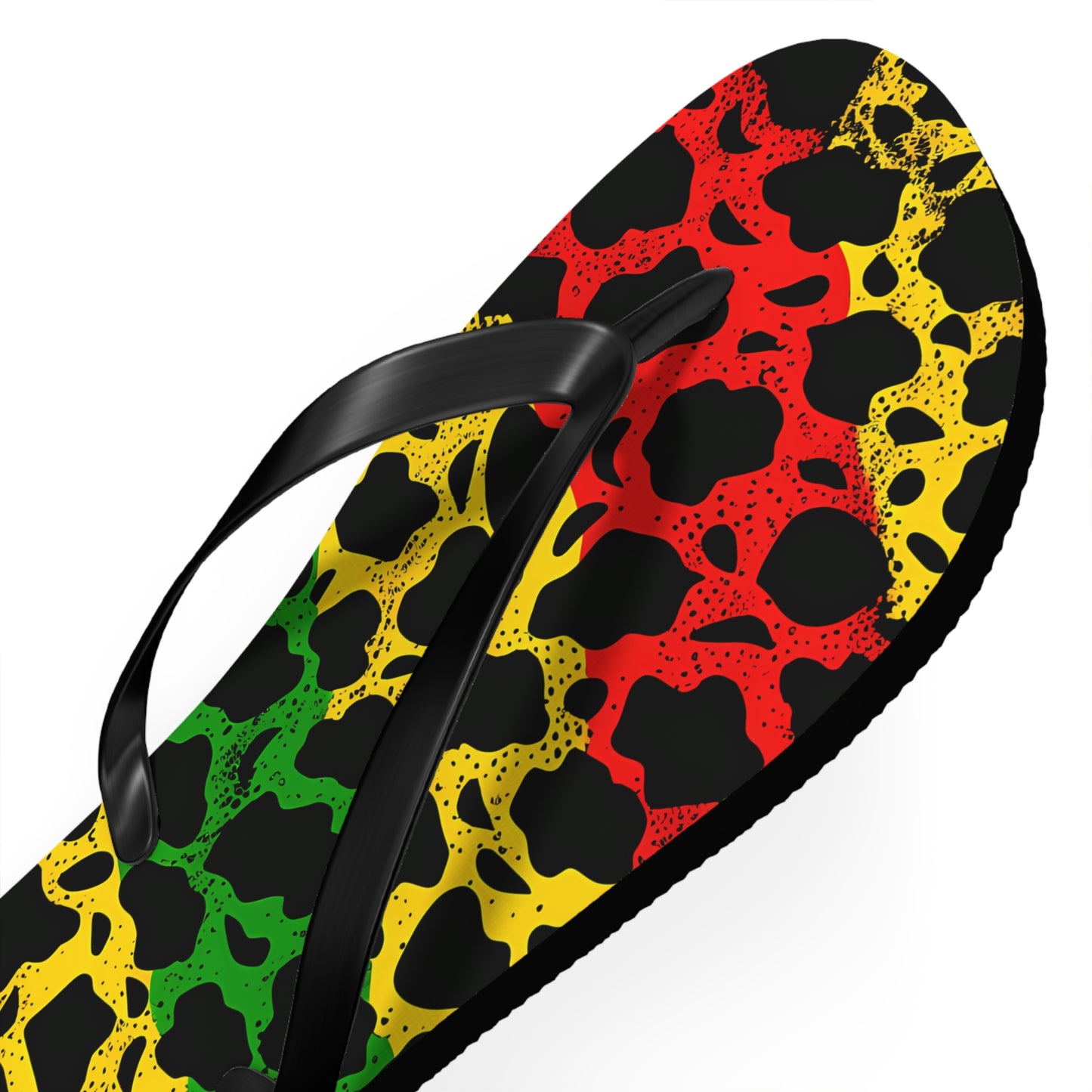 Reggae Leopard Flip Flops