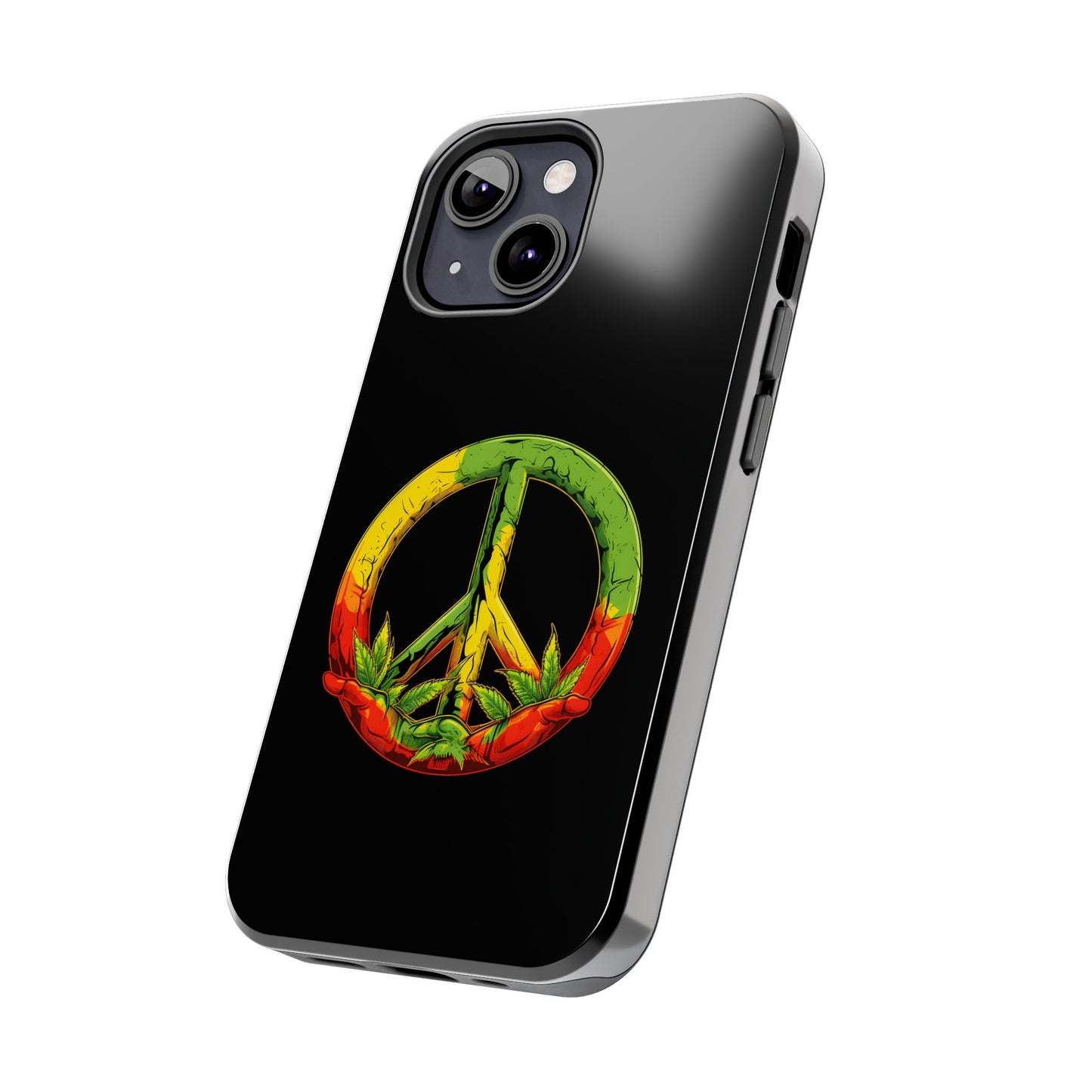 Reggae Peace Sign Tough iPhone Case