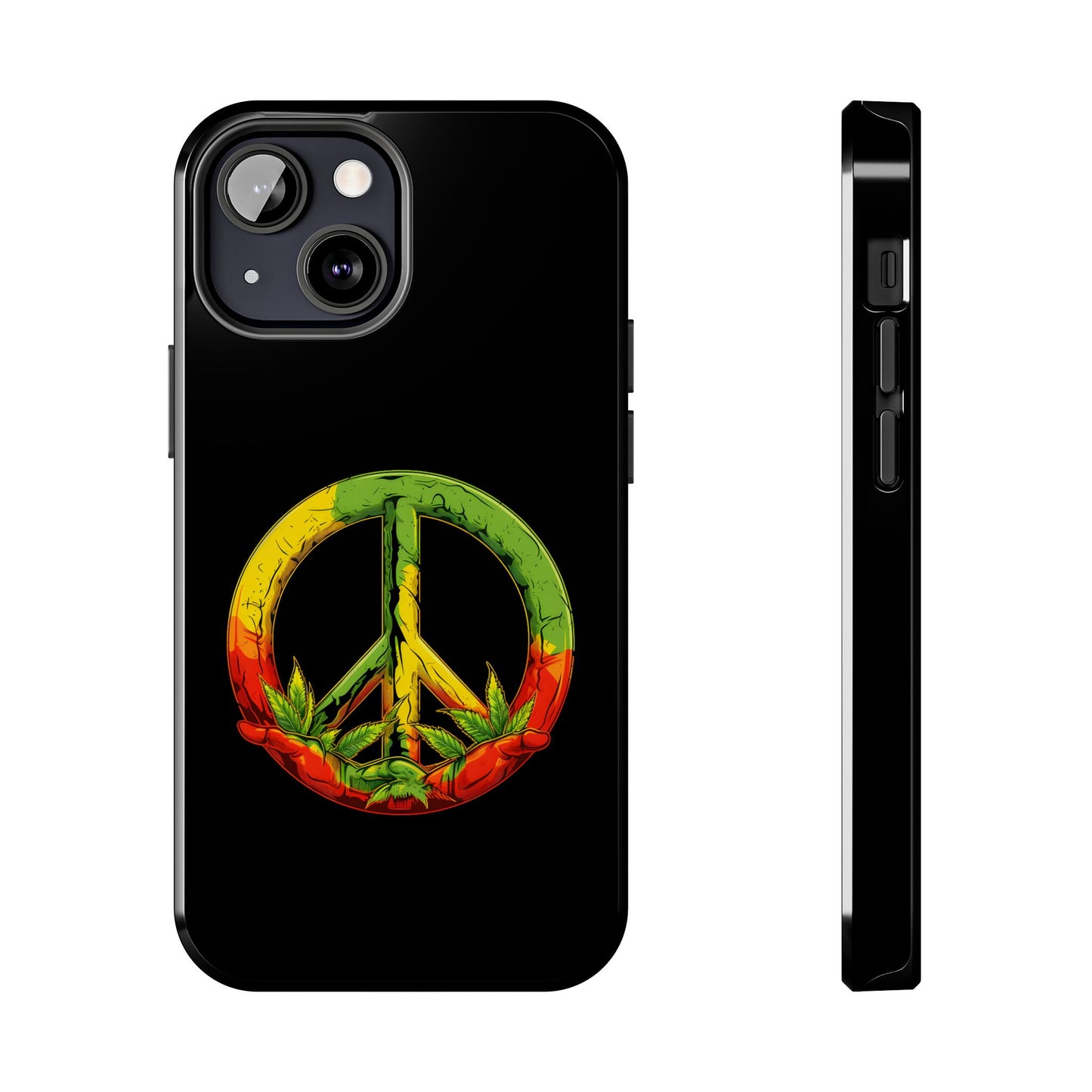 Reggae Peace Sign Tough iPhone Case