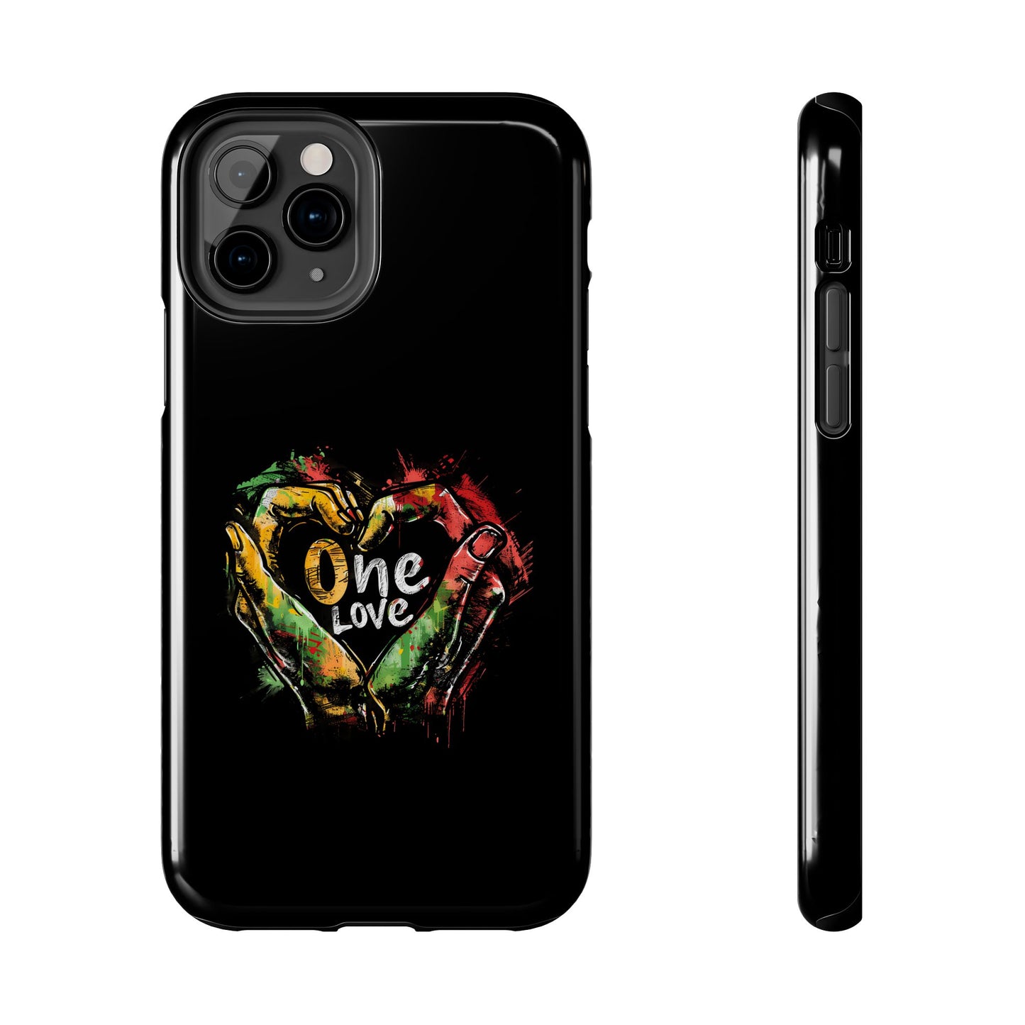 Reggae Hand Heart Tough iPhone Case