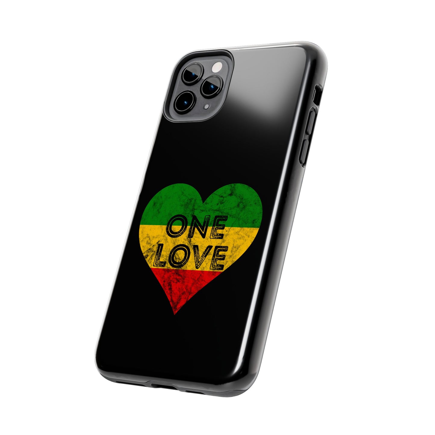 Reggae Heart One Love Tough iPhone Case