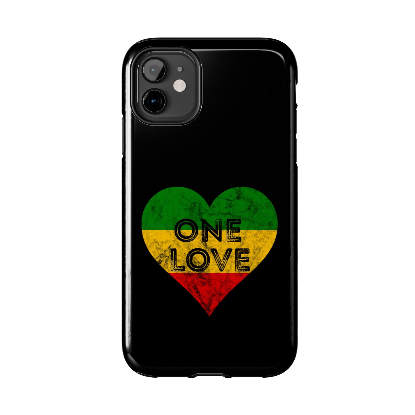 Reggae Heart One Love Tough iPhone Case