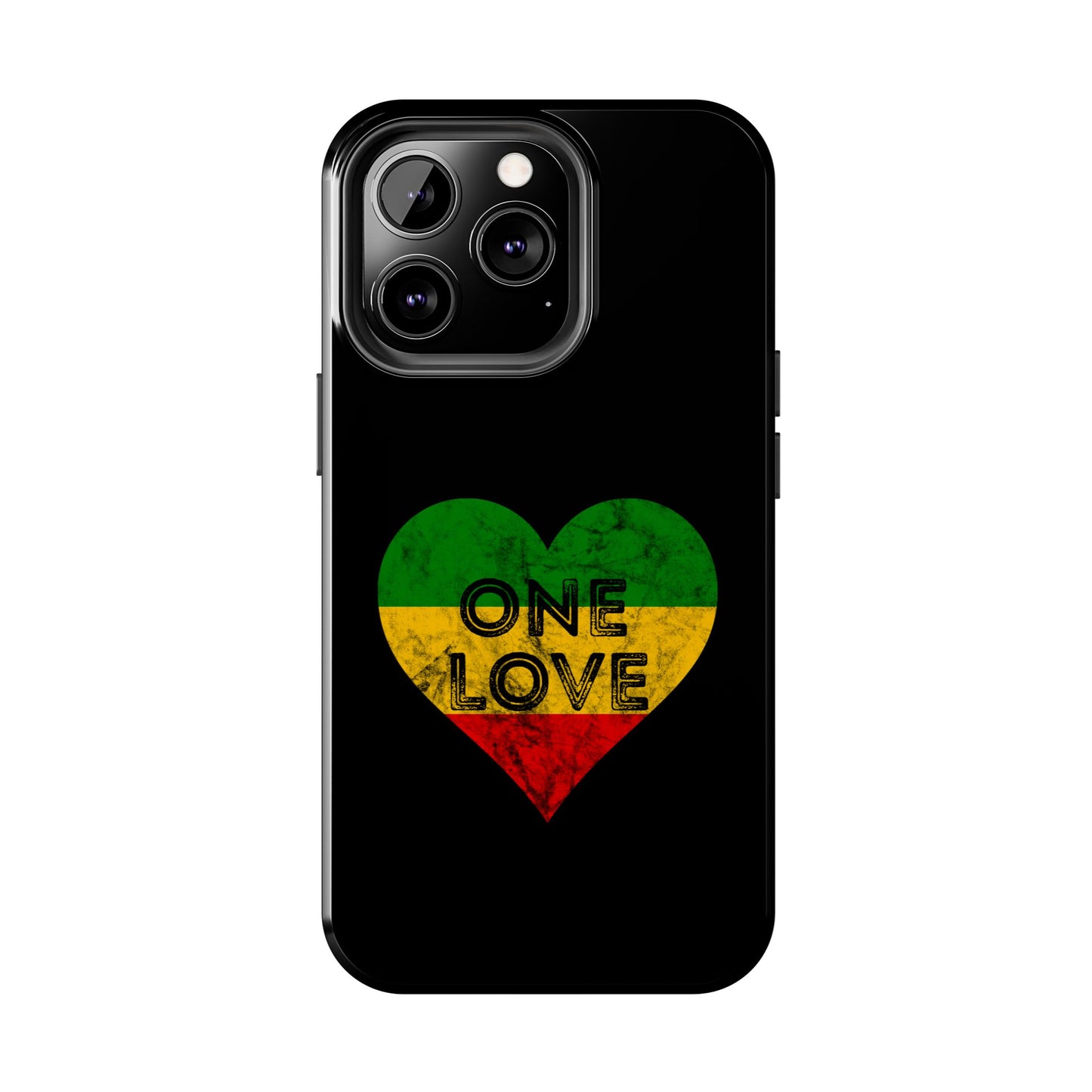 Reggae Heart One Love Tough iPhone Case