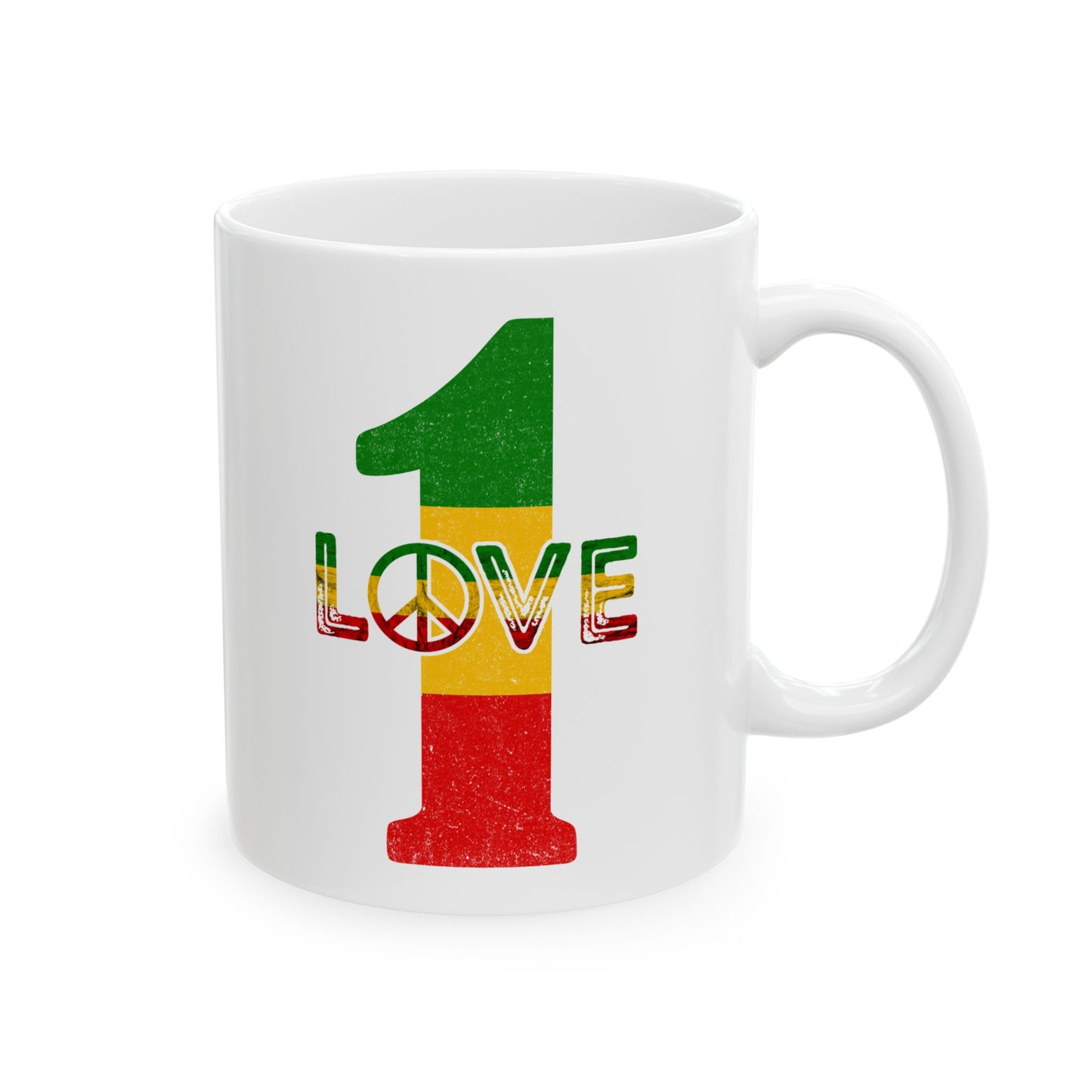 1 Love White Mug