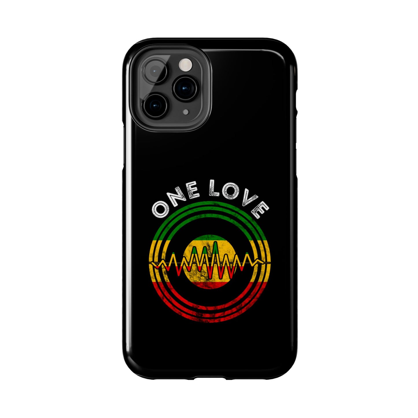 Reggae Music Vinyl Heartbeat Tough iPhone Case