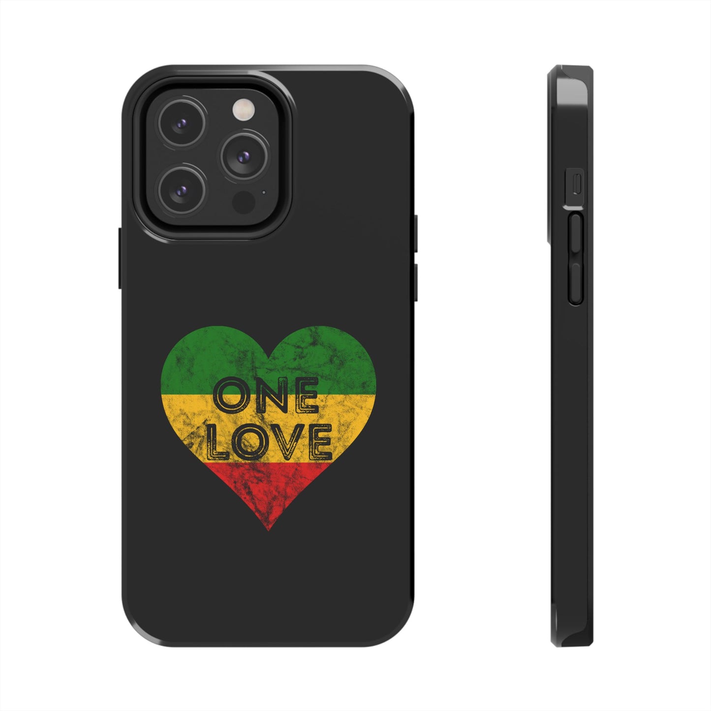 Reggae Heart One Love Tough iPhone Case