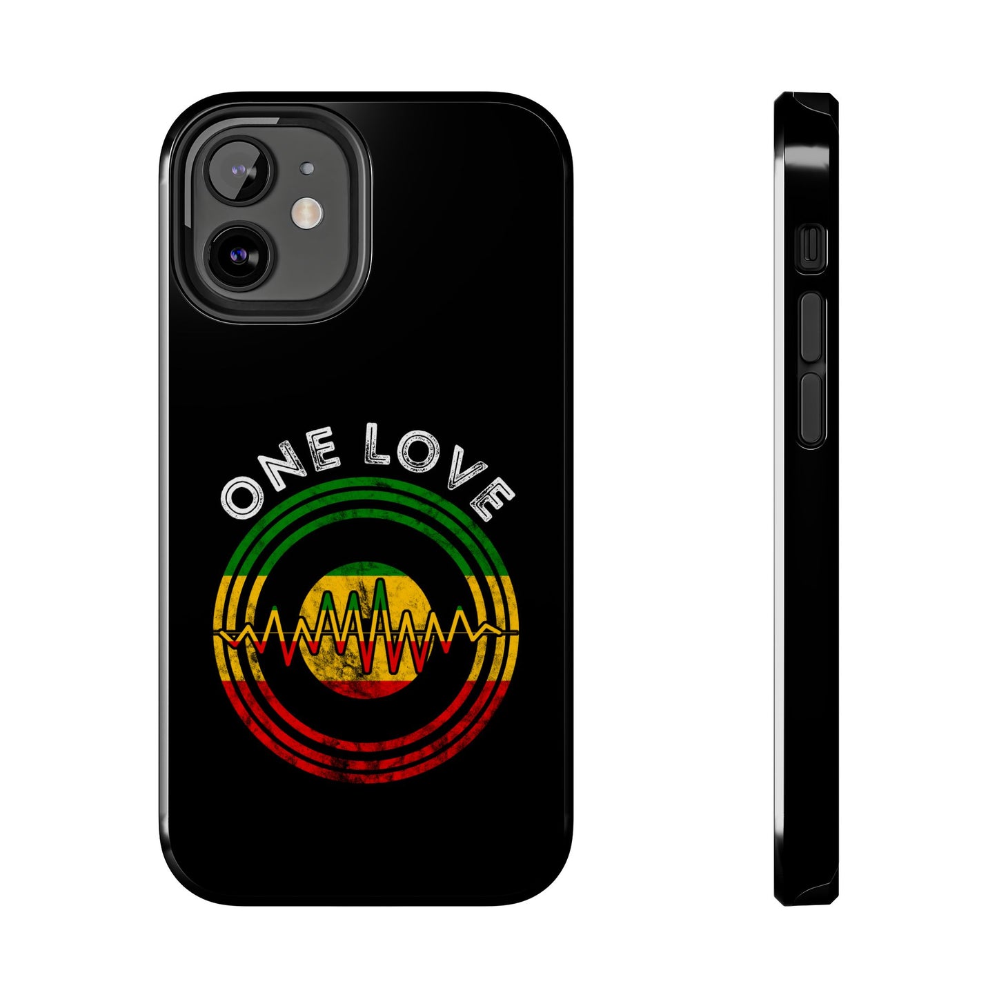 Reggae Music Vinyl Heartbeat Tough iPhone Case