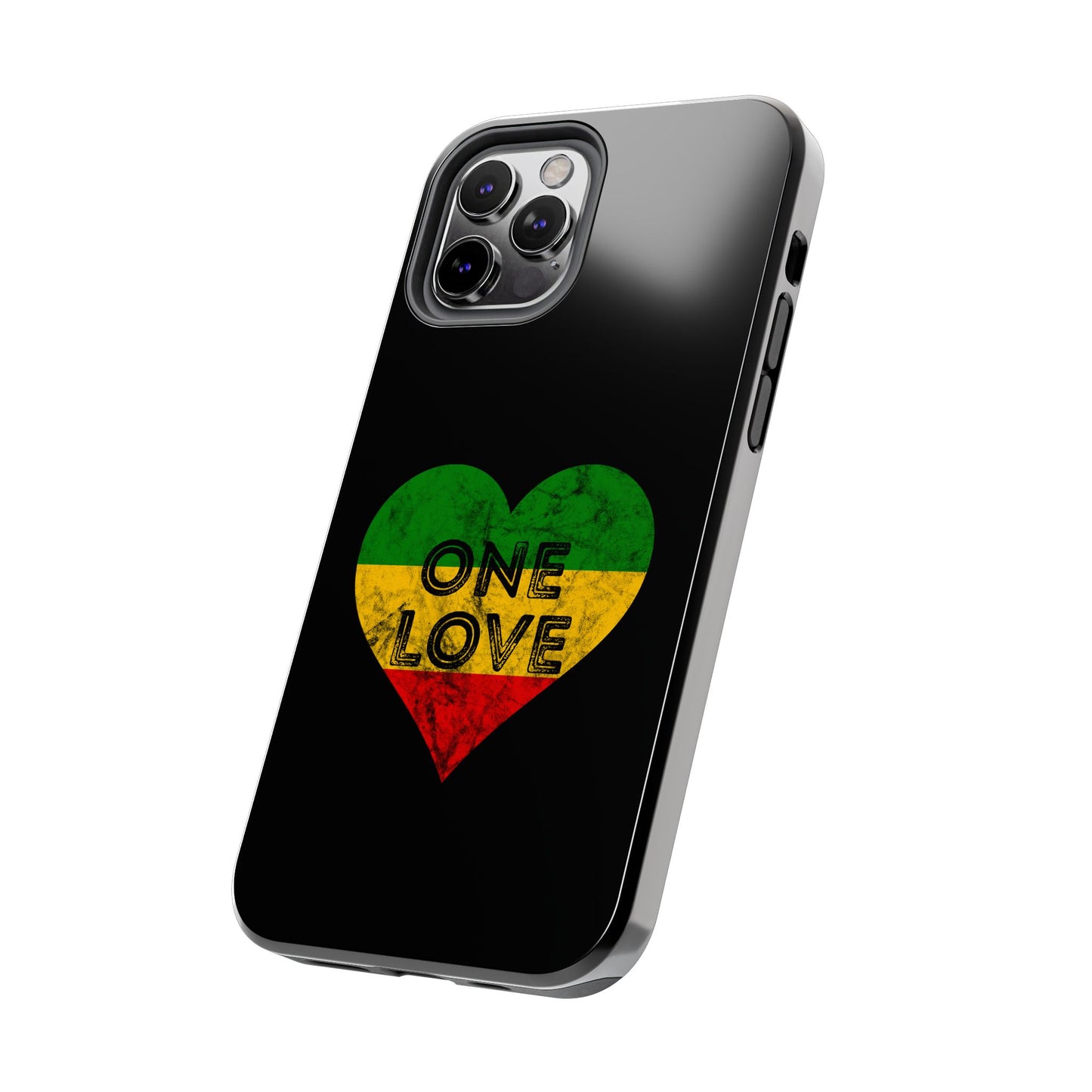 Reggae Heart One Love Tough iPhone Case