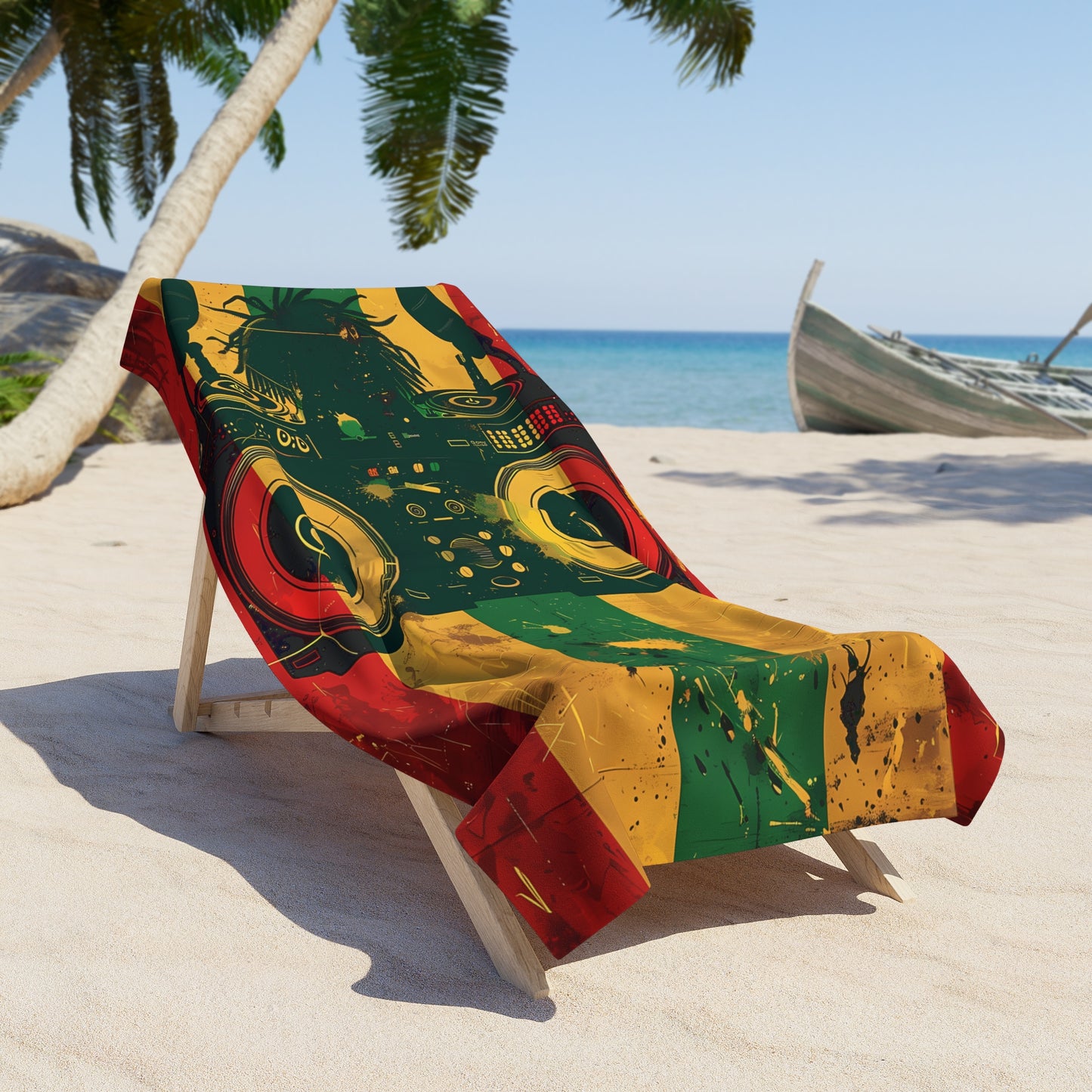 Reggae Music Radio Beach Towel
