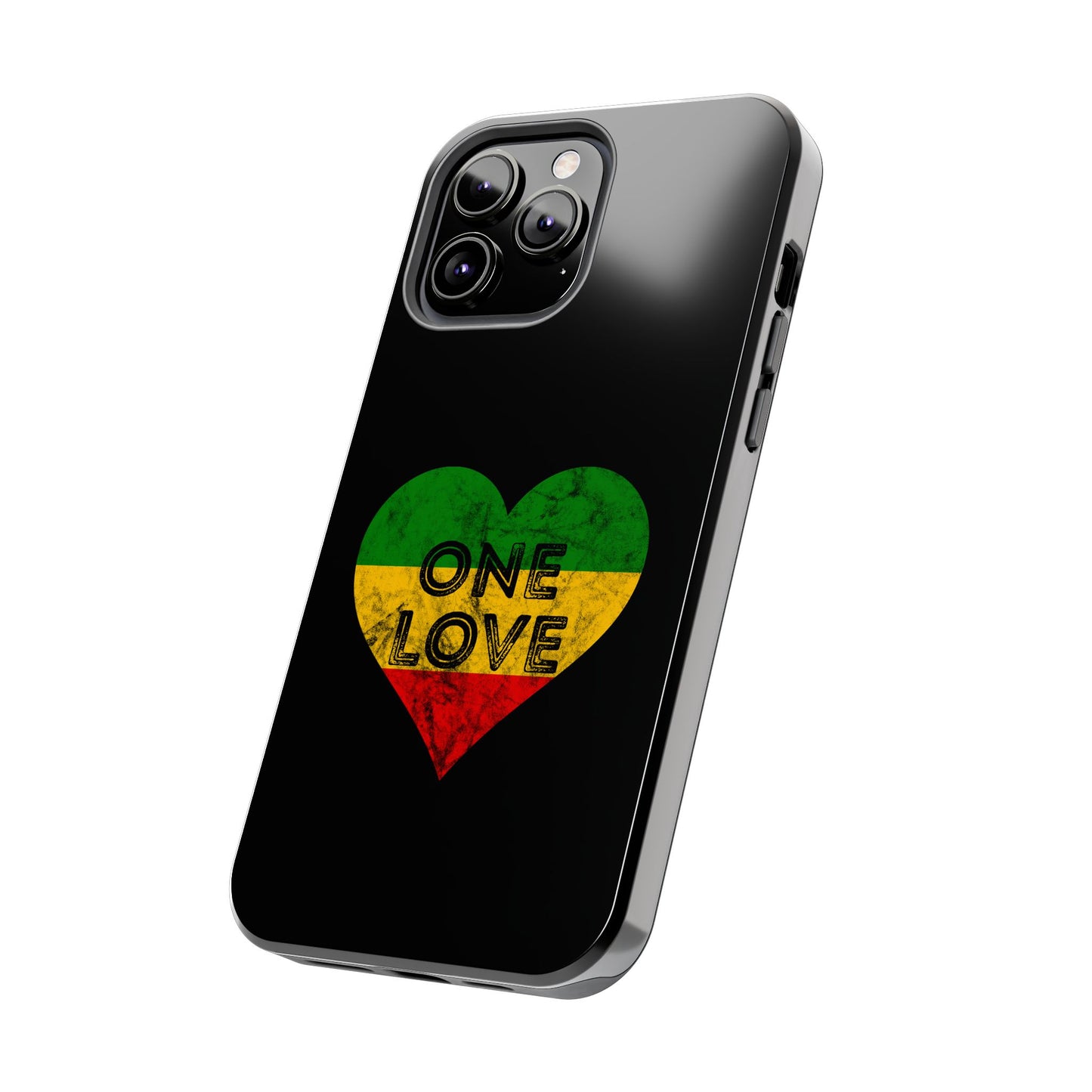 Reggae Heart One Love Tough iPhone Case