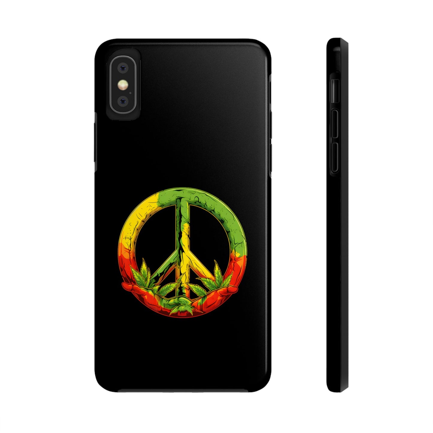 Reggae Peace Sign Tough iPhone Case