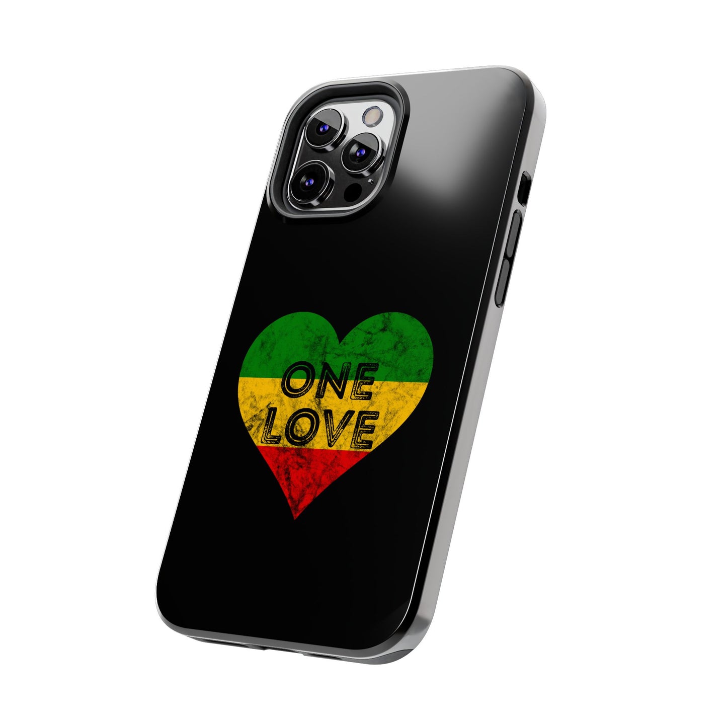 Reggae Heart One Love Tough iPhone Case