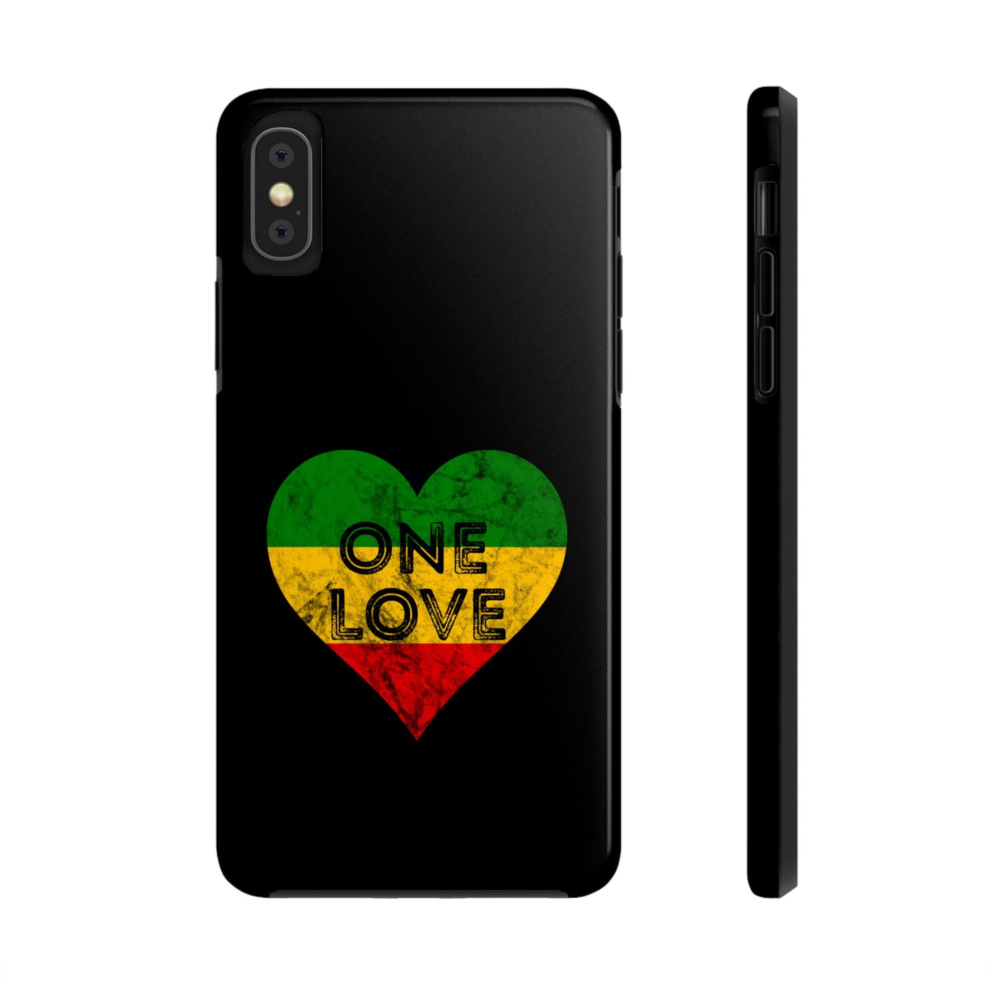 Reggae Heart One Love Tough iPhone Case