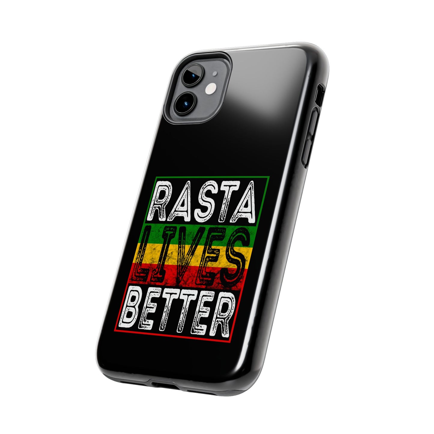 Rasta Lives Better Tough iPhone Case