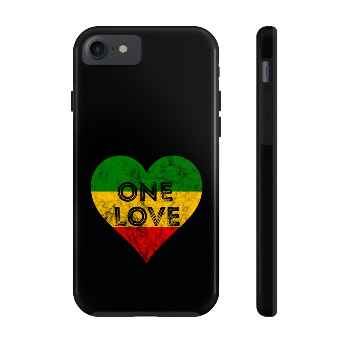 Reggae Heart One Love Tough iPhone Case