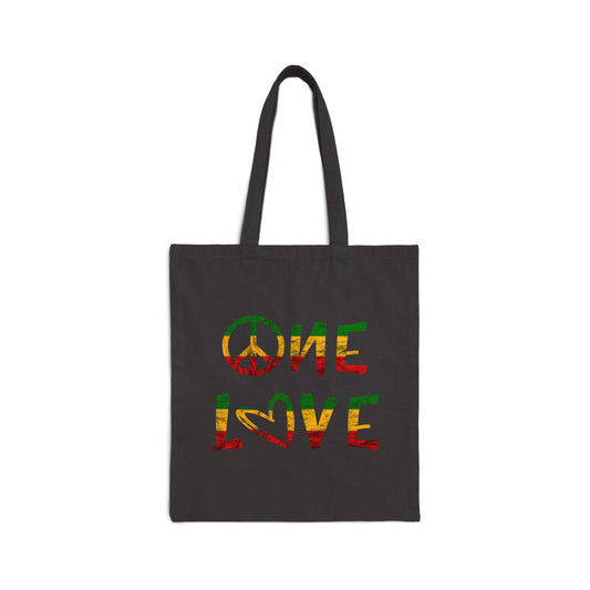 Reggae One Heart Love Tote Bag