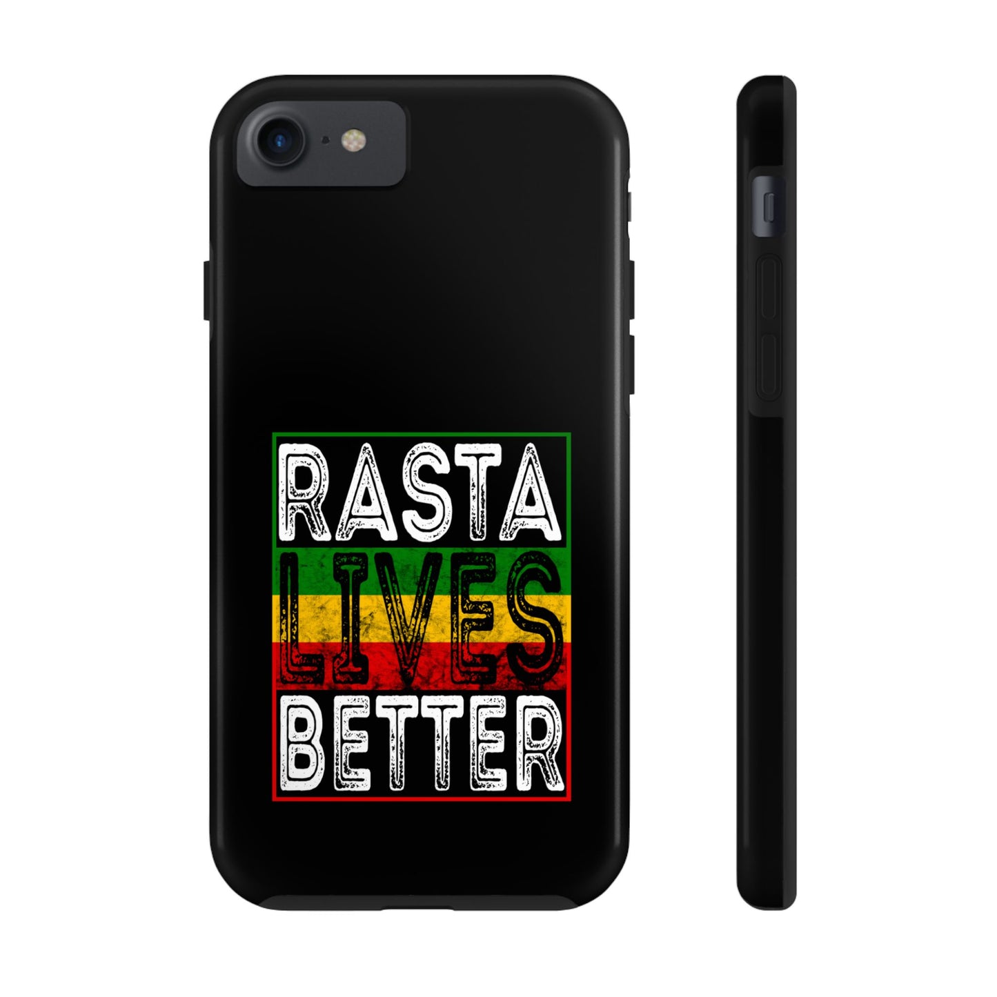 Rasta Lives Better Tough iPhone Case