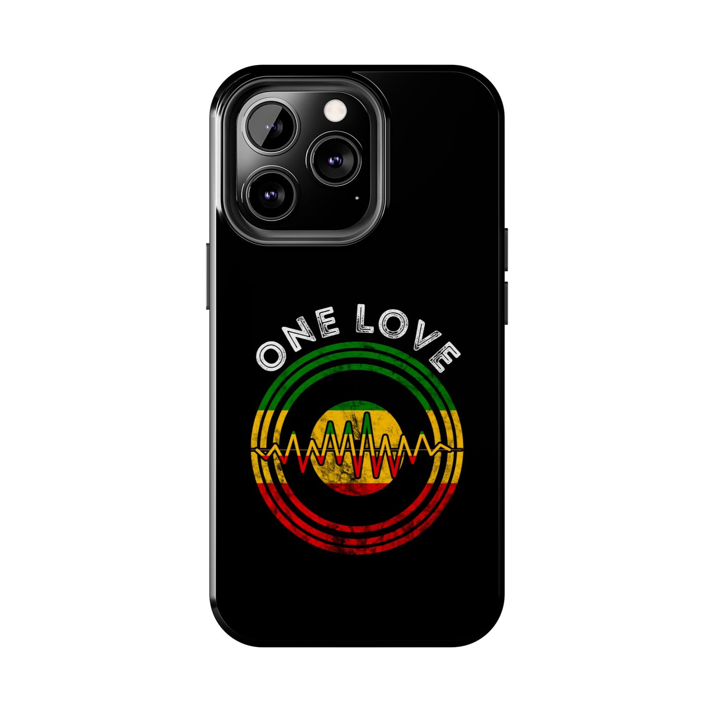 Reggae Music Vinyl Heartbeat Tough iPhone Case