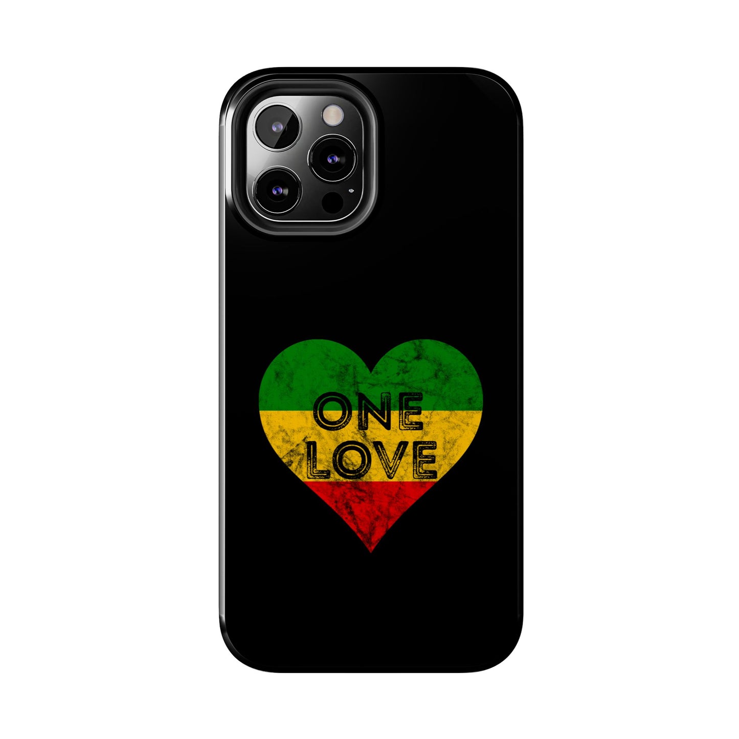 Reggae Heart One Love Tough iPhone Case