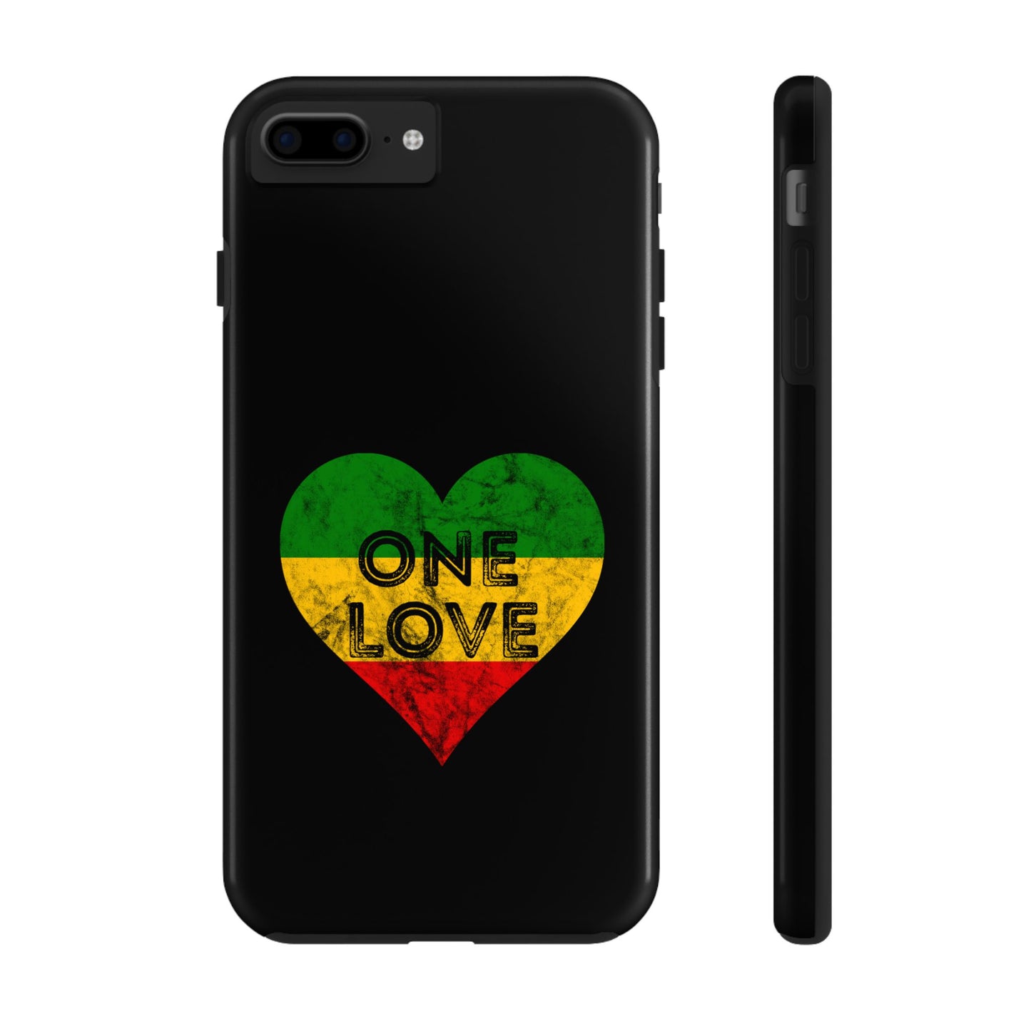 Reggae Heart One Love Tough iPhone Case