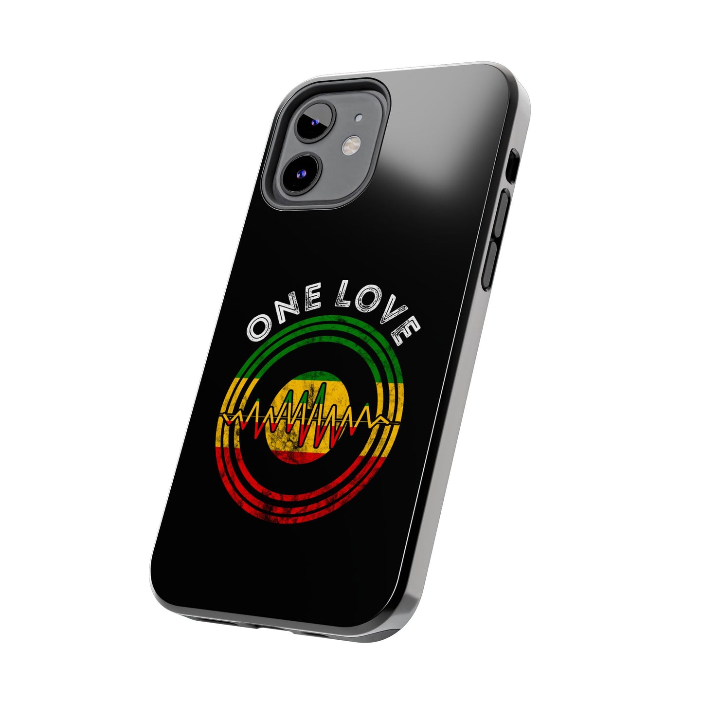 Reggae Music Vinyl Heartbeat Tough iPhone Case