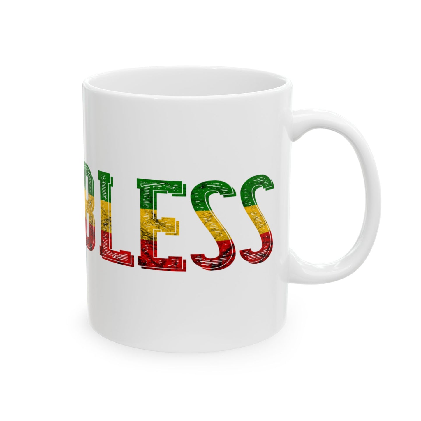 Jah Bless White Mug