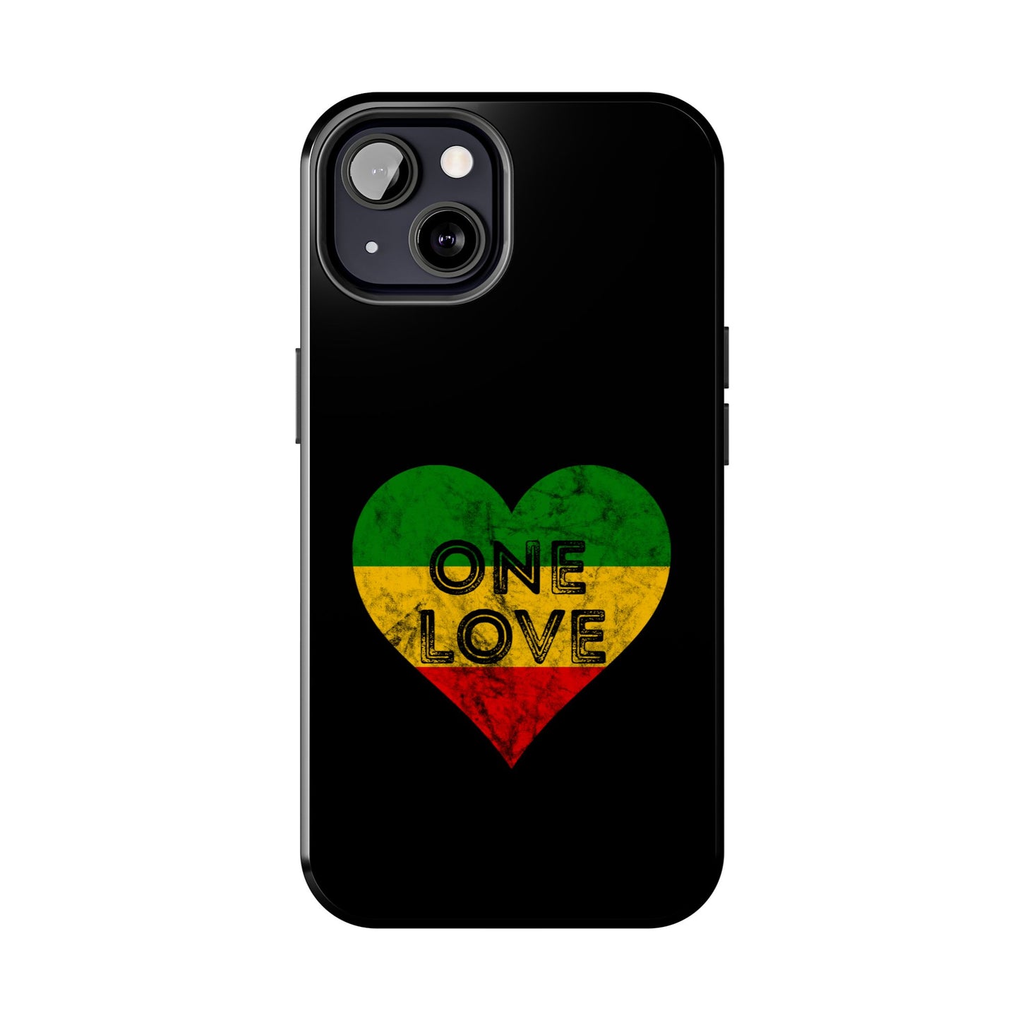 Reggae Heart One Love Tough iPhone Case