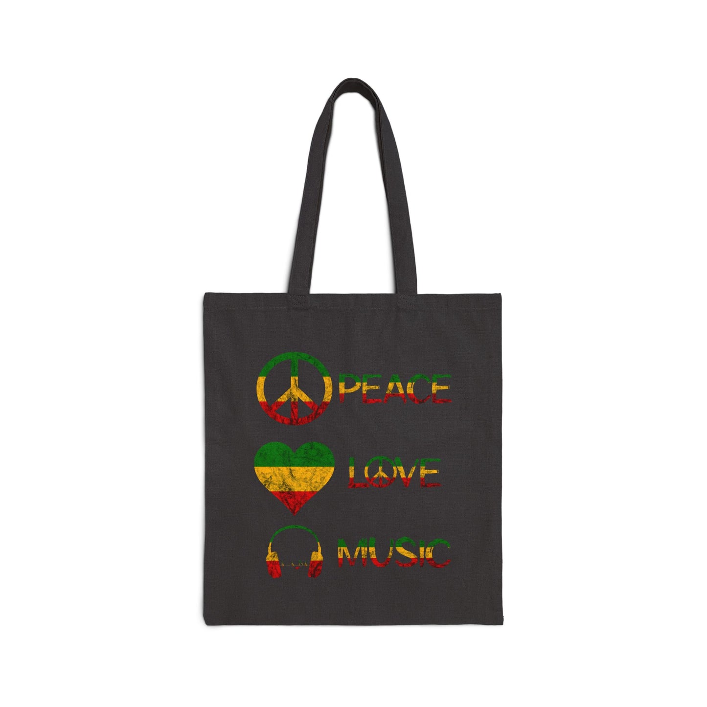 Peace Love Music Tote Bag