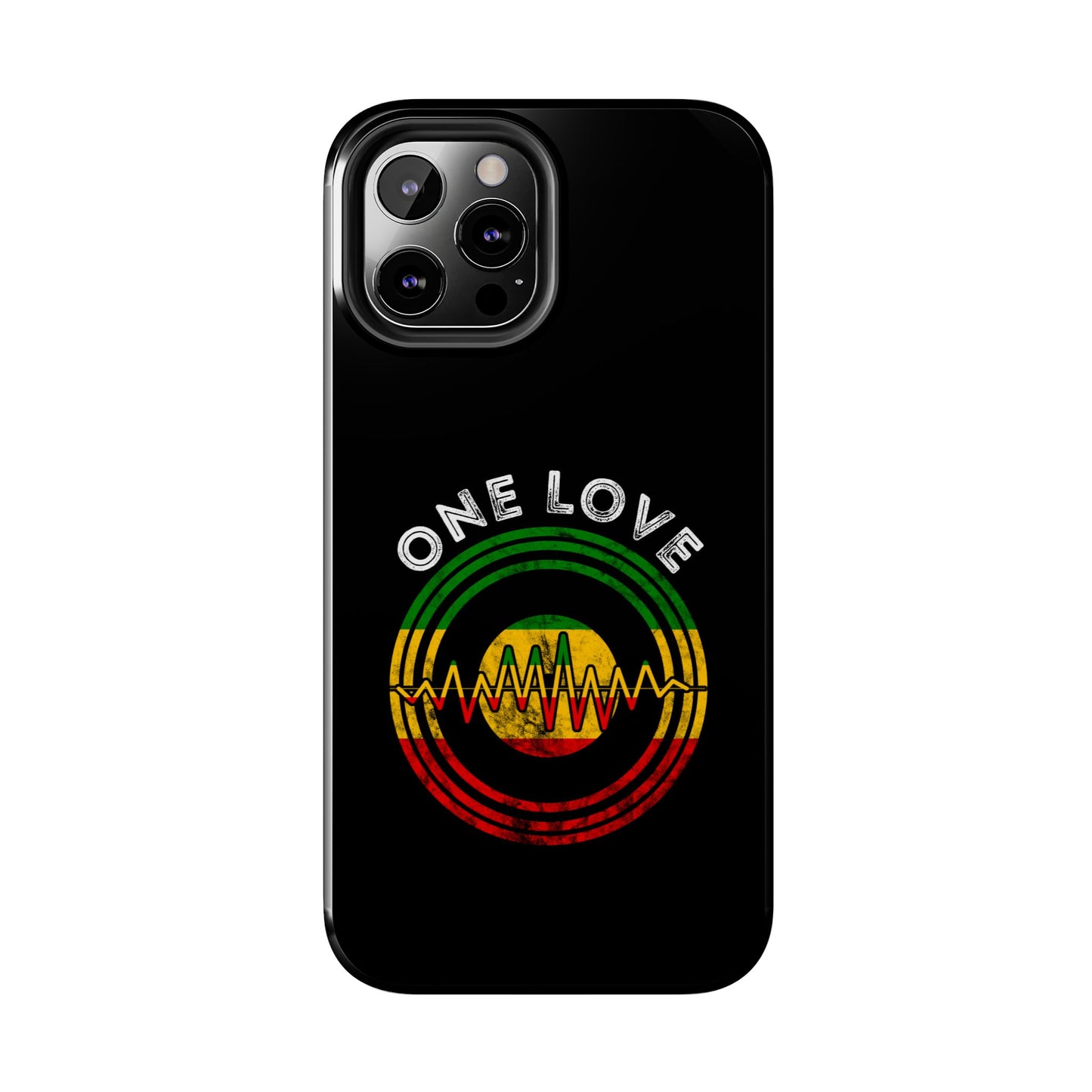 Reggae Music Vinyl Heartbeat Tough iPhone Case