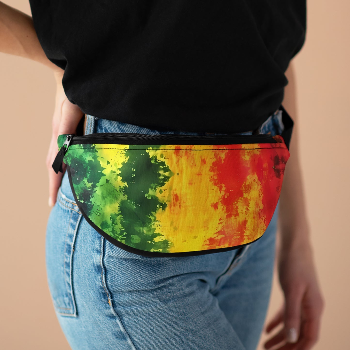 Reggae Watercolor Fanny Pack