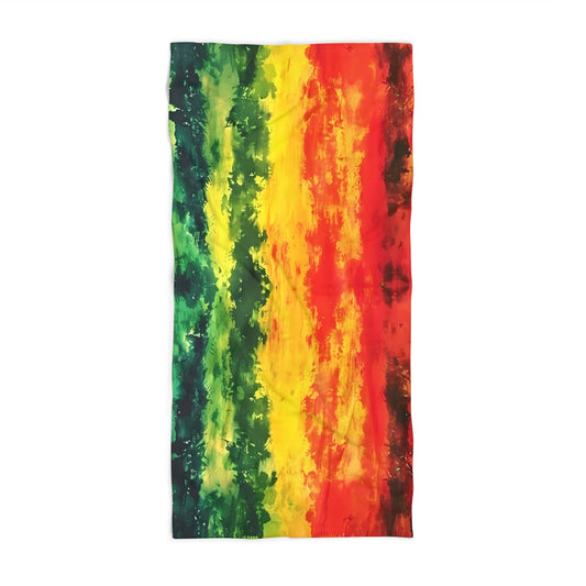 Reggae Watercolor Beach Towel