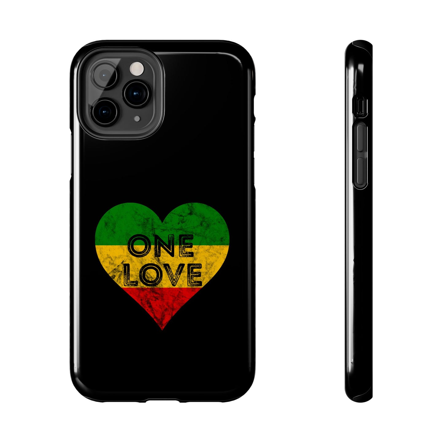 Reggae Heart One Love Tough iPhone Case