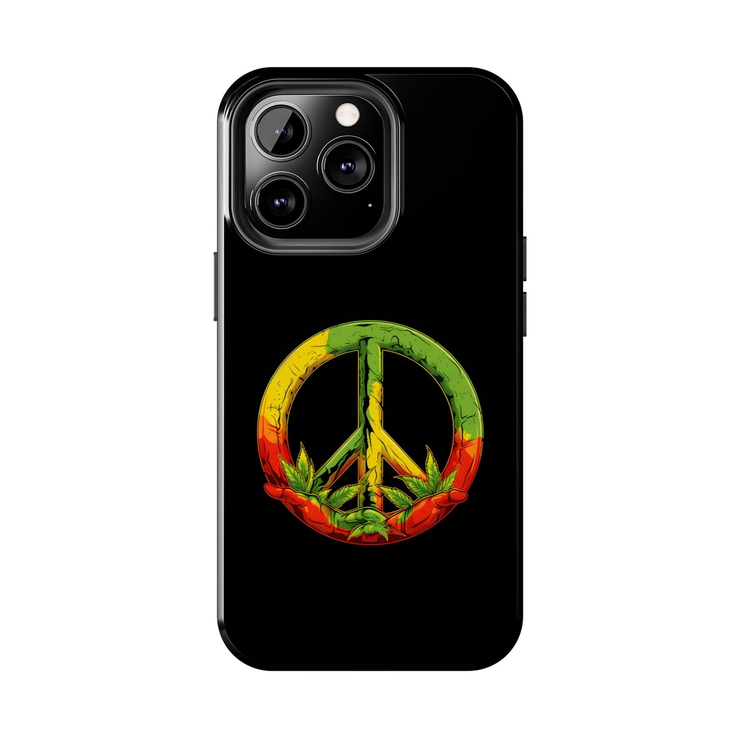 Reggae Peace Sign Tough iPhone Case