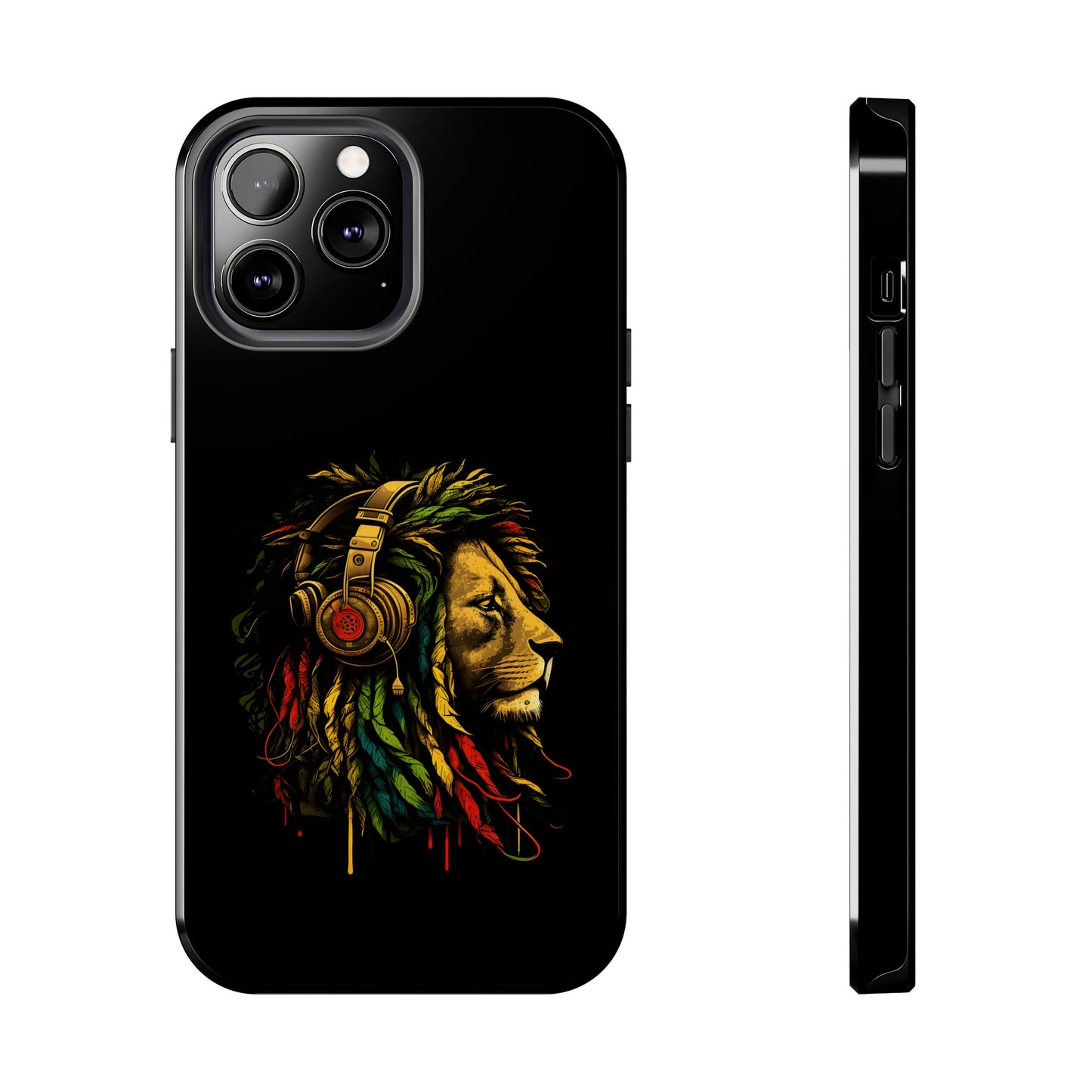 Rasta Reggae Lion Tough iPhone Case