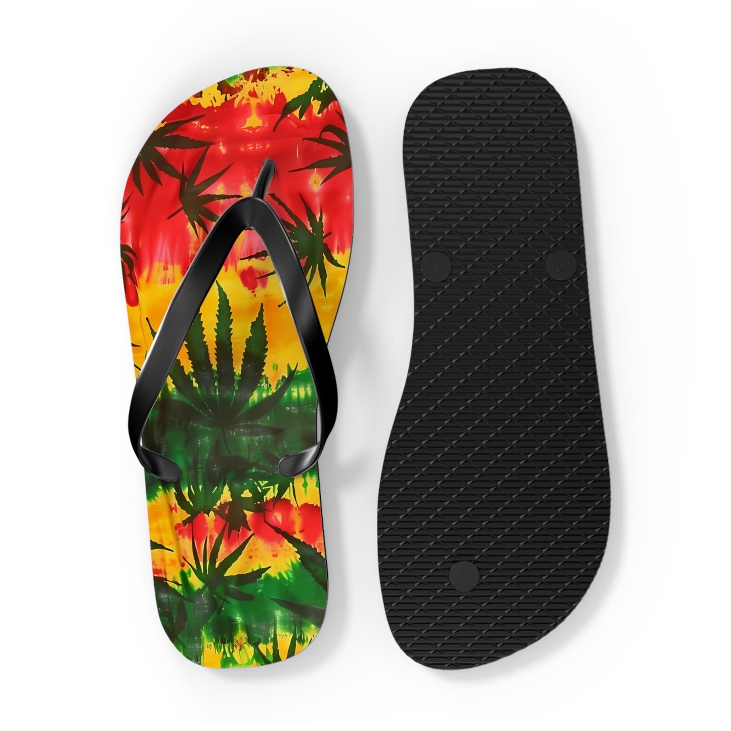 Reggae Plants Flip Flops