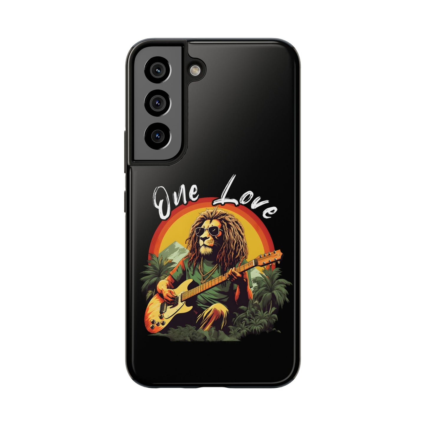 Reggae Music Lion Guitarist Tough Samsung Galaxy Phone Case