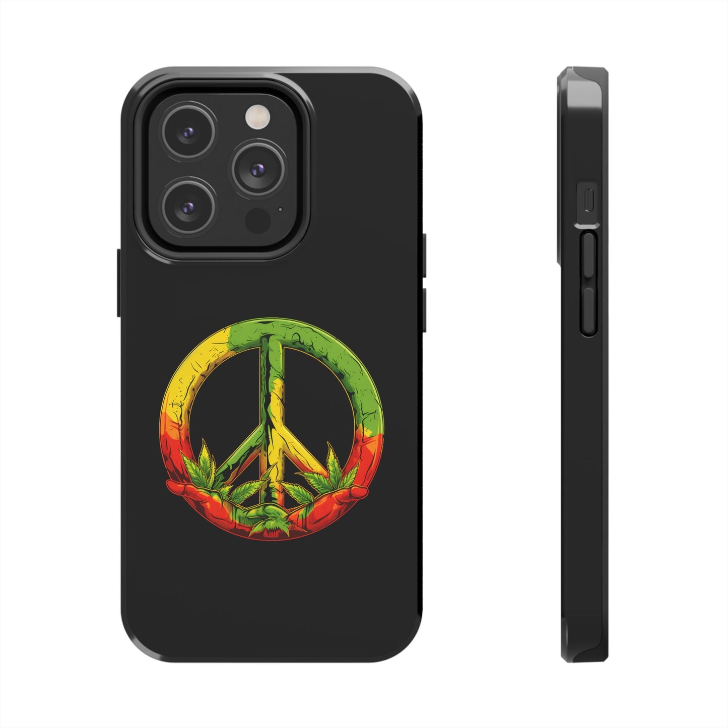 Reggae Peace Sign Tough iPhone Case