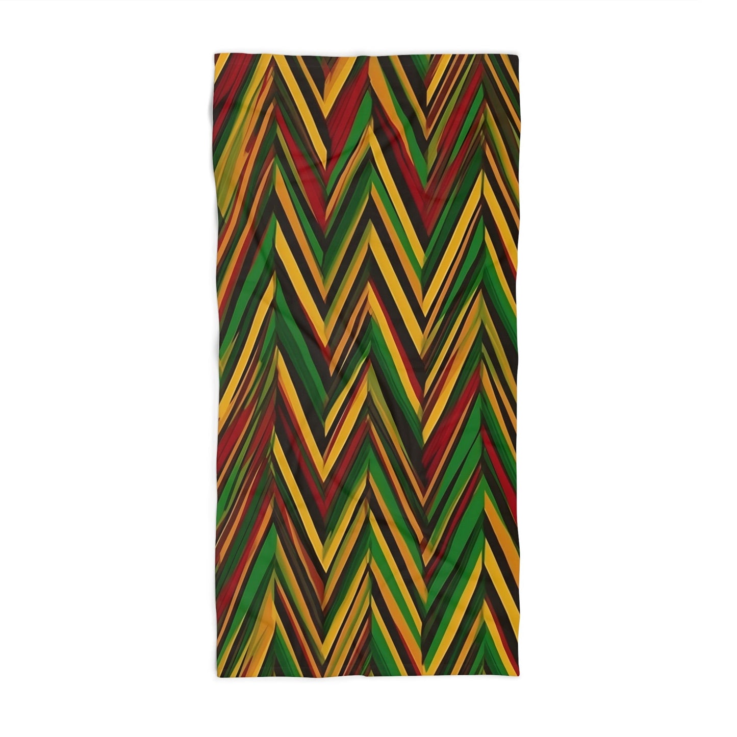 Reggae African Art Beach Towel