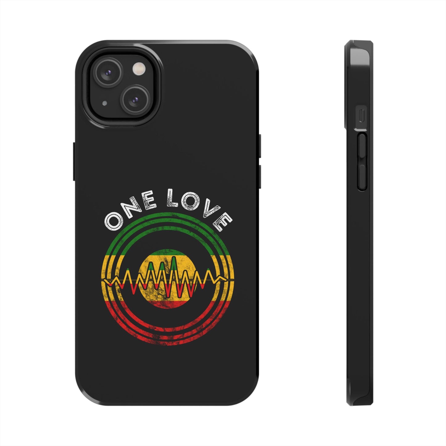 Reggae Music Vinyl Heartbeat Tough iPhone Case