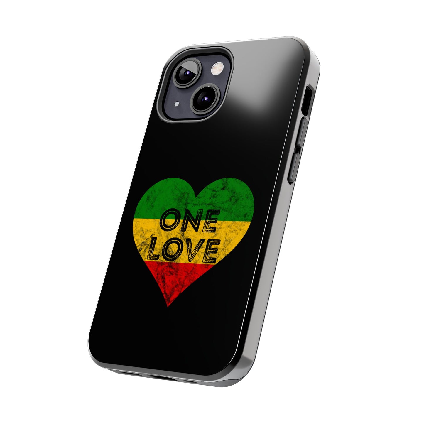 Reggae Heart One Love Tough iPhone Case