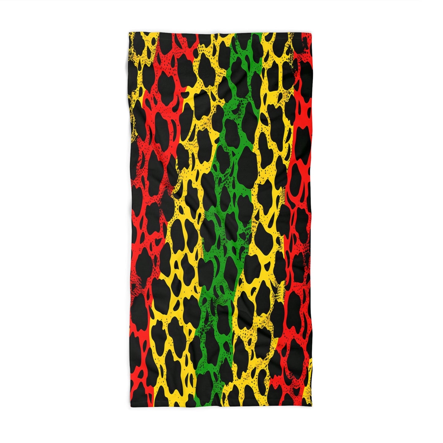 Reggae Leopard Art Beach Towel