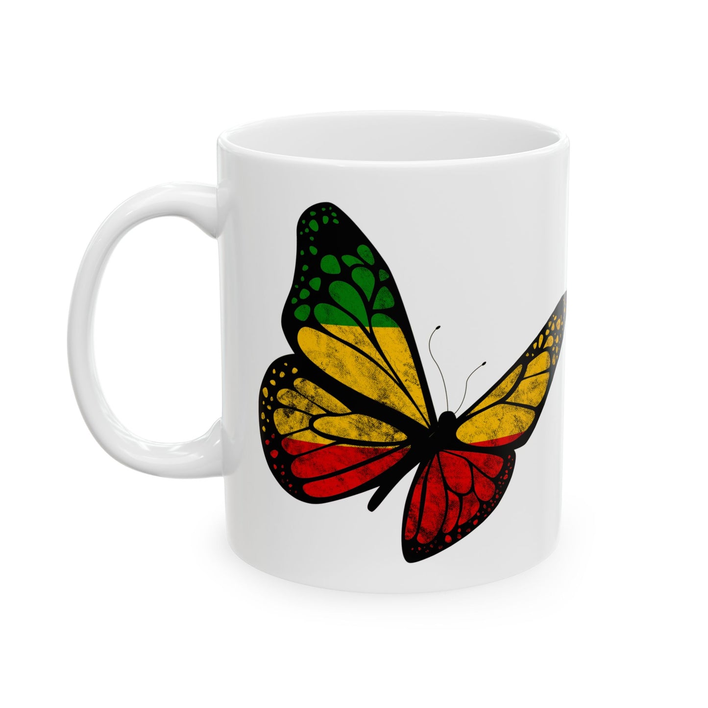 Reggae Harmony Butterfly White Mug