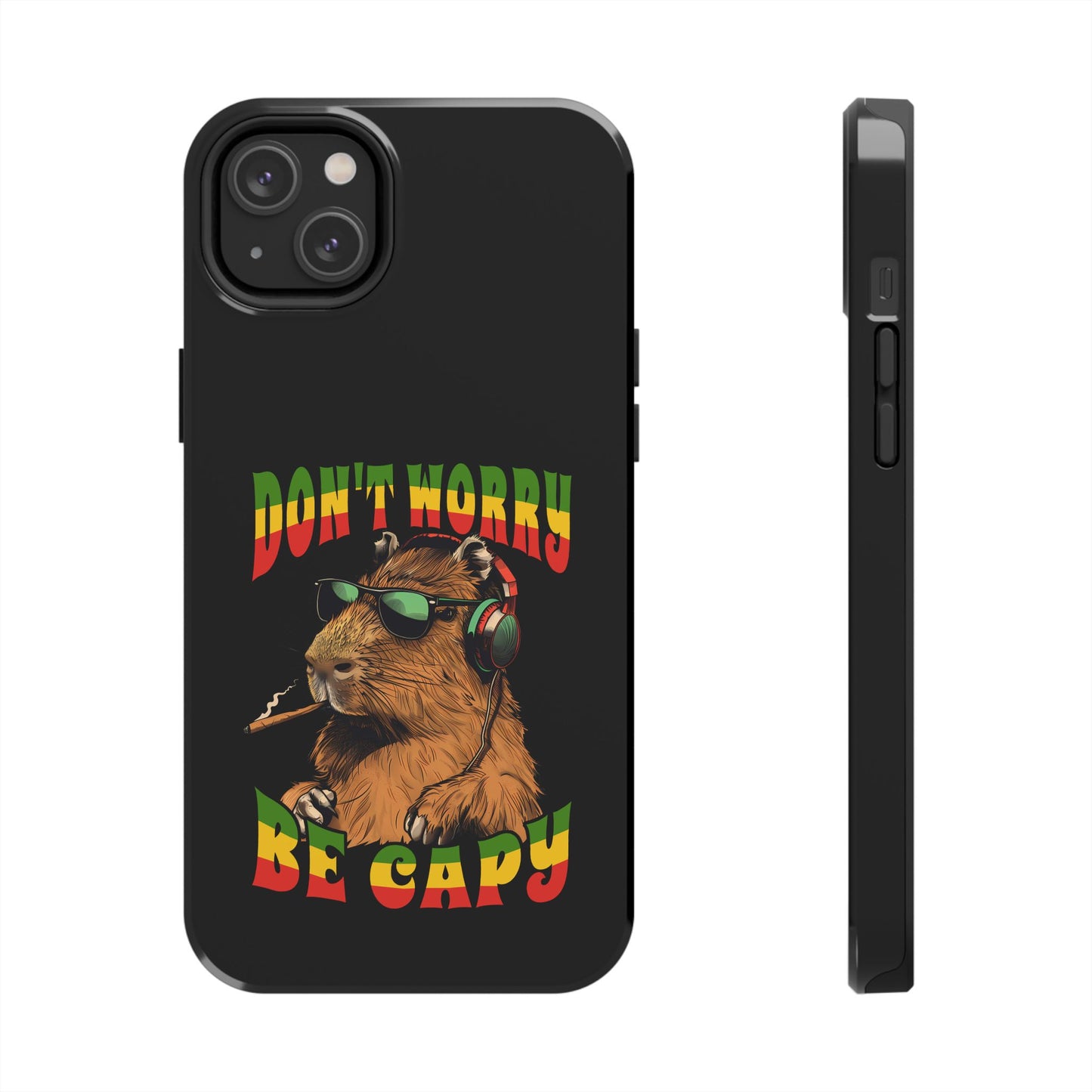 Reggae Capybara Don't Worry Be Capy Tough iPhone Case