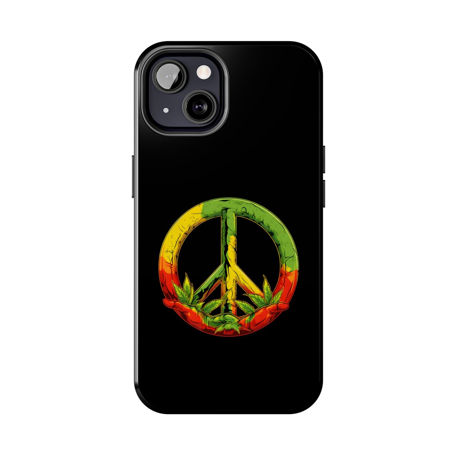 Reggae Peace Sign Tough iPhone Case