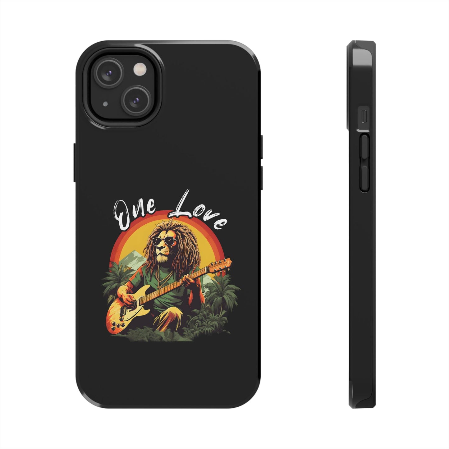 Reggae Music Lion Guitarist Tough iPhone Case